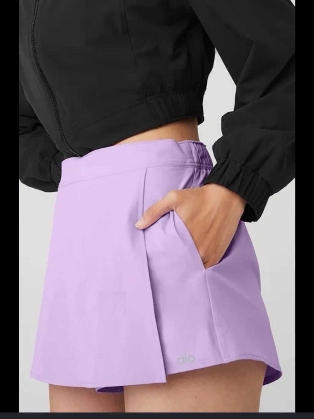 Alo Yoga Clubhouse Lavender Athletic Skort with Pockets size Medium